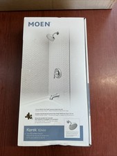 NEW MOEN Korek Chrome Tub Shower Faucet Set w/ VALVE included 82466 B30