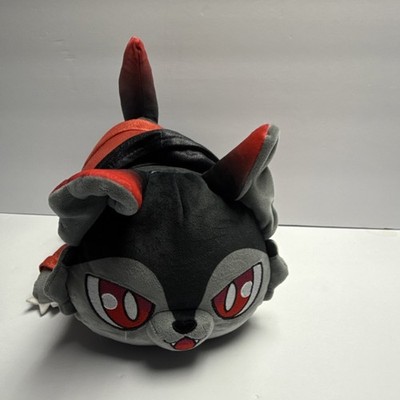 Aphmau Cat Gray Black Red Plush Stuffed Animal