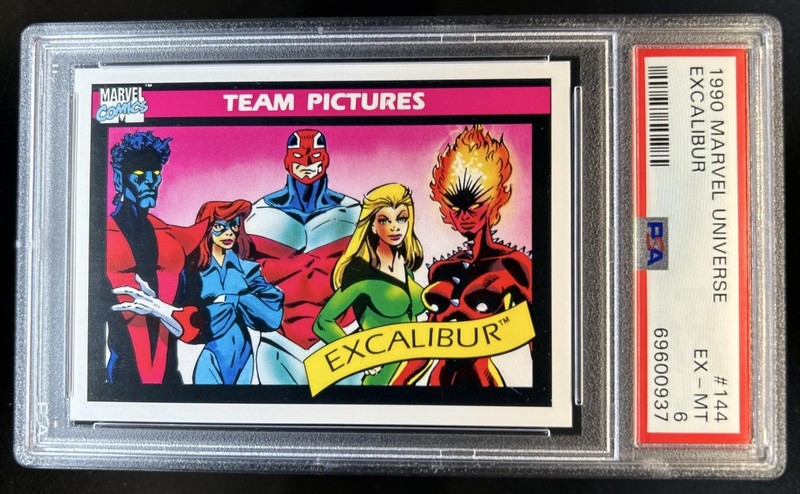 1990 Impel Marvel Universe Excalibur #144 PSA 6