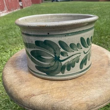 Vintage Westerwald Style Salt Glaze Stoneware Pottery Crock Signed, Dated PA ‘95