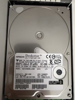 Hitachi 500gb 3.5'' Sata HDD HDS725050KLA360