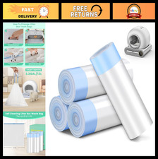 Extra Large Cat Litter Box Waste Bags - 80 Count Drawstring Liners, 17.8"x17.8"