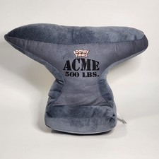 Very Rare Size Large 11" Looney Tunes ACME Anvil Drop 500 LBS Plush Road Runner