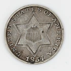 1854-P Three Cent Silver — photo from another recent sale