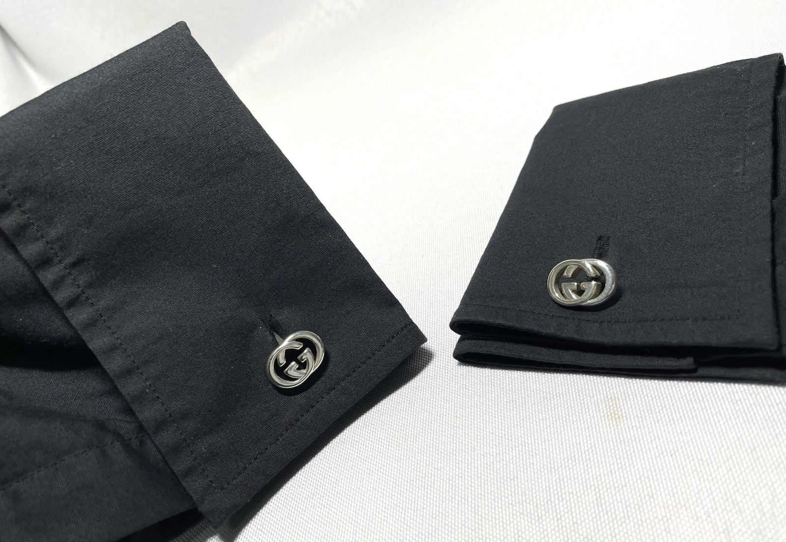 Auth [Rare] GUCCI Cufflinks interlocking Double G… - image 15