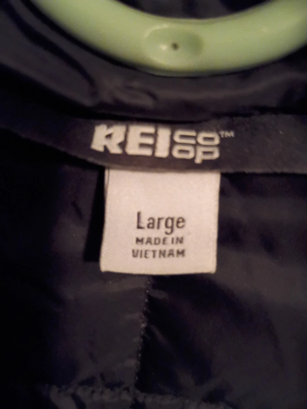REI Co-op Down Jacket Black Mens XL 650-Fill Puffer Full Zip Lightweight 154167 - product detail image 4