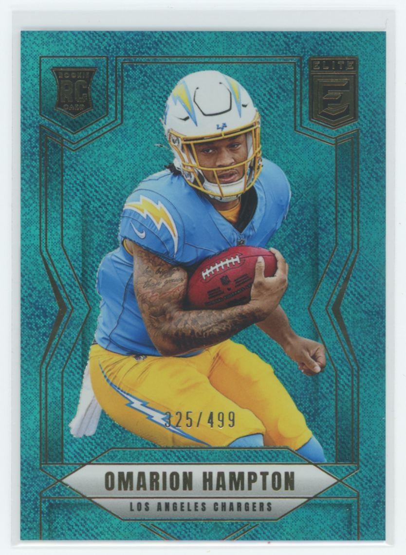 2025 Donruss Elite Teal Omarion Hampton RC /499 #132
