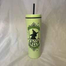 Wicked Elphaba Water Bottle With Straw - Positively Green - 23 Oz / 680 ml