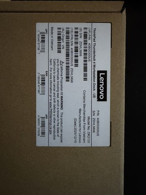 Lenovo ThinkPad Thunderbolt 4 Workstation Dock 40B00300US DK2131 300W NEW