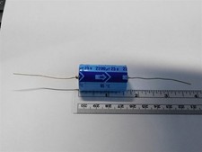 5 Vintage Nichicon 2200uF 25V 85 C Axial Electrolytic Capacitors