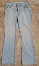 LEVIS 547 ORANGE LABEL LIGHT WASH BOOT CUT JEANS 36 X 33 DISCONTINUED DESIGN