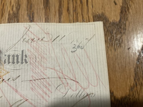 ANTIQUE BANK CHECK ~ NATIONAL CITY BANK ~ UNITED STATES INTERNAL REVENUE ~1800’s - Picture 4 of 5