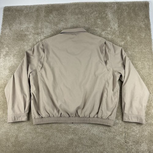 Polo Ralph Lauren Mens Jacket XL Khaki Full Zip Bomber Harrington Lined vintage - Picture 15 of 21
