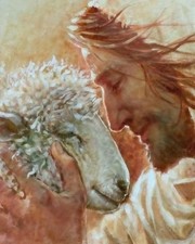 Paint by Numbers Kit for Adults Beginner,Jesus Sheep Paint by Number Kits Canvas