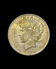 1928-S Peace Dollar - Choice BU Better Date - Golden Tone!