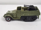 Hot Wheels Redline Gun Bucket  Half-Track Military Vehicle Clean 1974 Hong Kong