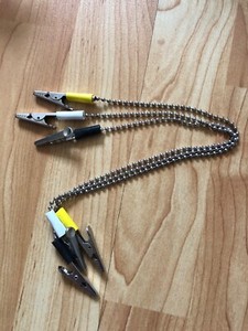 House Brand Dentistry 101230 Dental Bib Holder Clip Metal Chain 3/Pk