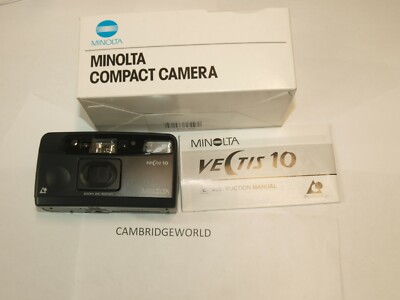 Minolta Vectis 10 APS FILM CAMERA with 25-50mm ZOOM lens factory refurbished