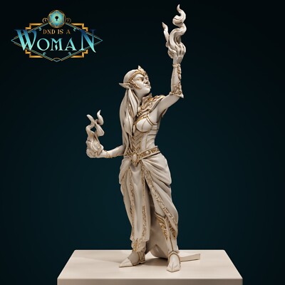 Drow Sorcerer - Adira Vindilath | DnD is a Woman | Dungeons & Dragons - 28mm