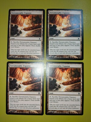 Terramorphic Expanse x4 Tenth Edition 10th 4x Playset Magic the Gathering MTG