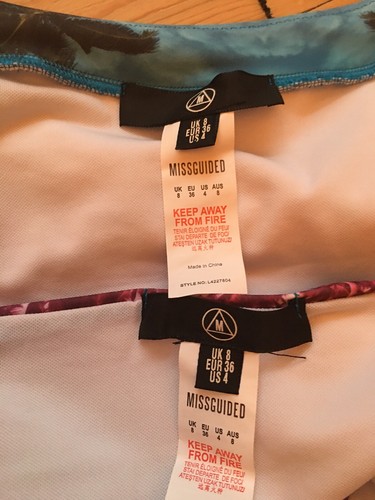 MISSGUIDED BIKINI Size 8 Top And Bottom High Leg Ibiza Miami - Picture 11 of 12