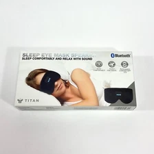 Titan Sleep Eye Mask Speaker Bluetooth Headphones NEW