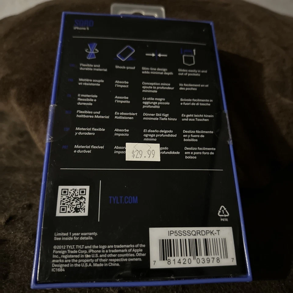 Tylt Rosa Caliente Flexible A Prueba de Golpes Delgado Funda para iPhone 5 Foto 3 de 4