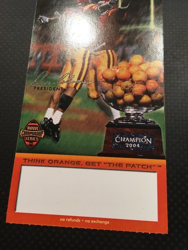 Boleto completo para el juego Orange Bowl 2004 Miami Florida State UM FSU - Imagen 3 de 3