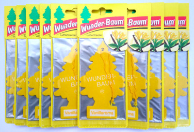 (1,27 /Einheit) 25x WUNDER-BAUM  Vanillaroma Duftbaum Lufterfrischer Auto Duft