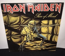 IRON MAIDEN, PIECE OF MIND, ORIGINAL VINYL LP...