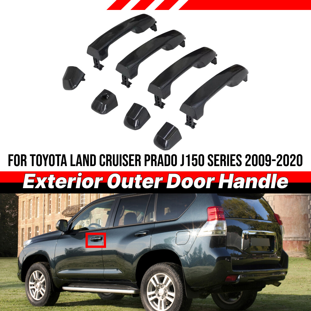 Black Exterior Outer Door Handle For Toyota Land Cruiser Prado