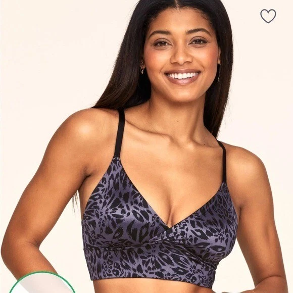 Adore me Kali Contour purple black leopard size small low impact - Image 2 of 4