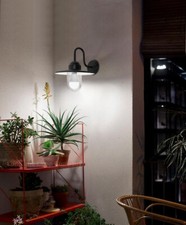 LED Outdoor Stainless Steel Wall Light Lantern Down Light Vintage Shade Lamps