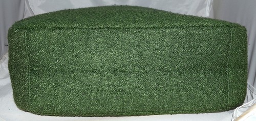 Goldie Limited Edition Green Curly Cotton & Wool with Pink Ribbon Bow Tote Bag - Picture 7 of 10