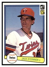 1982 Donruss Jack O'Connor RC #539 Minnesota Twins (c)