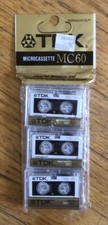 TDK Microcassette MC 60 Blank Cassette Tape 60 Minutes 3 Pack New