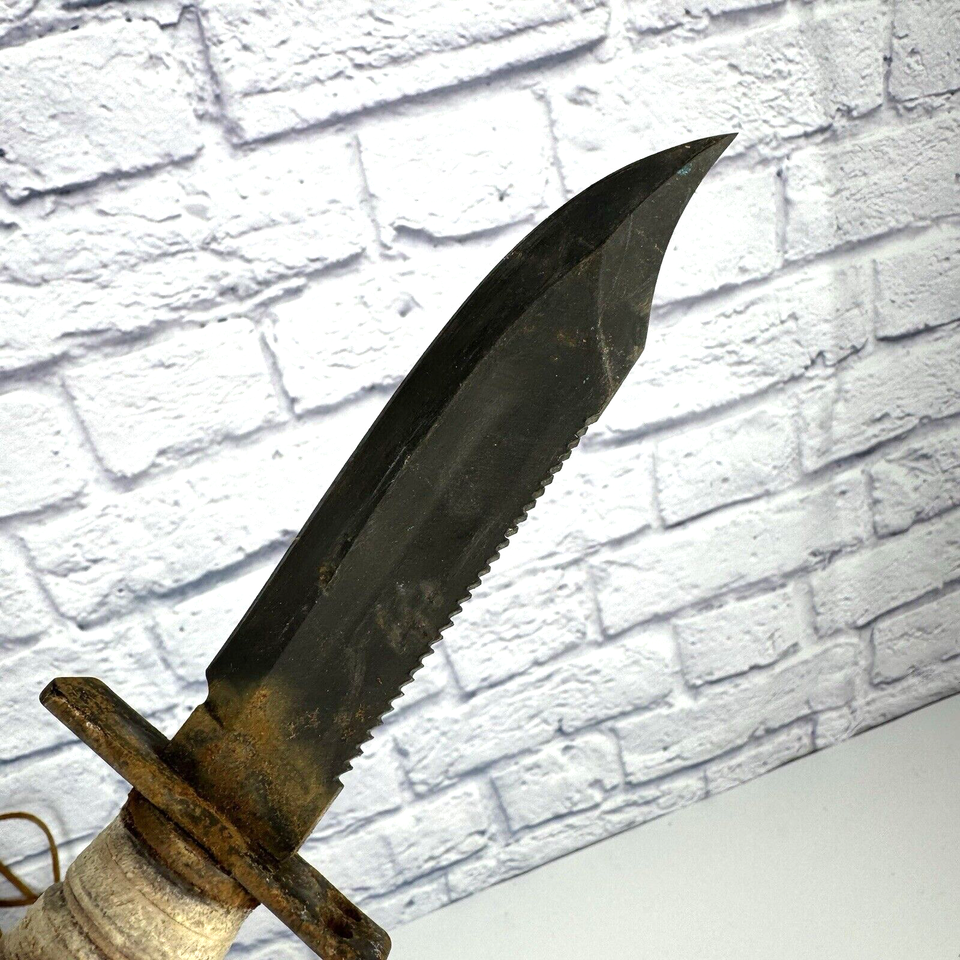 1984 Camillus NY Military Pilot Survival Hunting Knife Original Sheath