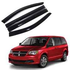 Fits 08-16 Chrysler Town 08-18 Grand Caravan Window Visors Rain Deflector 4PCS