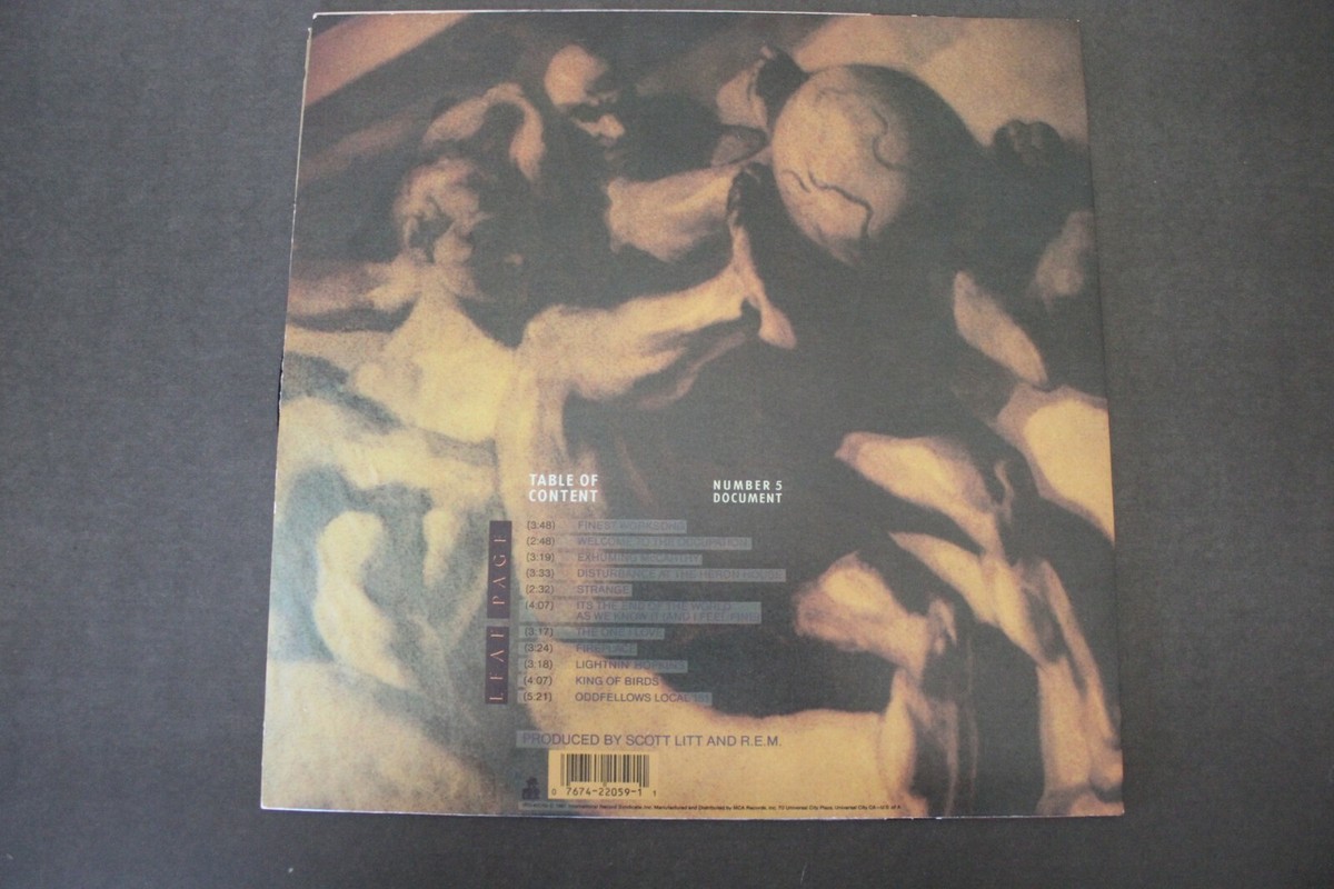 輸入LP R.e.m. Document IRS42059 I.R.S. RECORDS 未開封 /00260 R.E.M. --- NO. 5 --- DOCUMENT --- I.R.S. RECORDS --- IRS 42059
