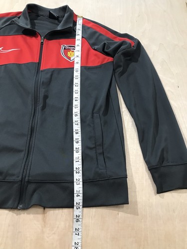 Nike Dri-Fit Teens Texans Gray/Red Athletic Zip Up Jacket Size XL - Picture 2 of 10
