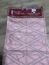 Imperial collection pink table runner/ table decor
