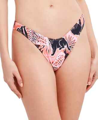 BCBGeneration on Your Tracks Printed Scoop Bikini Bottoms Women's Swimsuit M