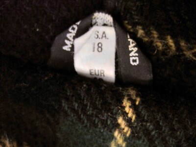 Manteau Duffle Vintage Brooks Brothers – Taille 34, Bleu, Laine, Made In England