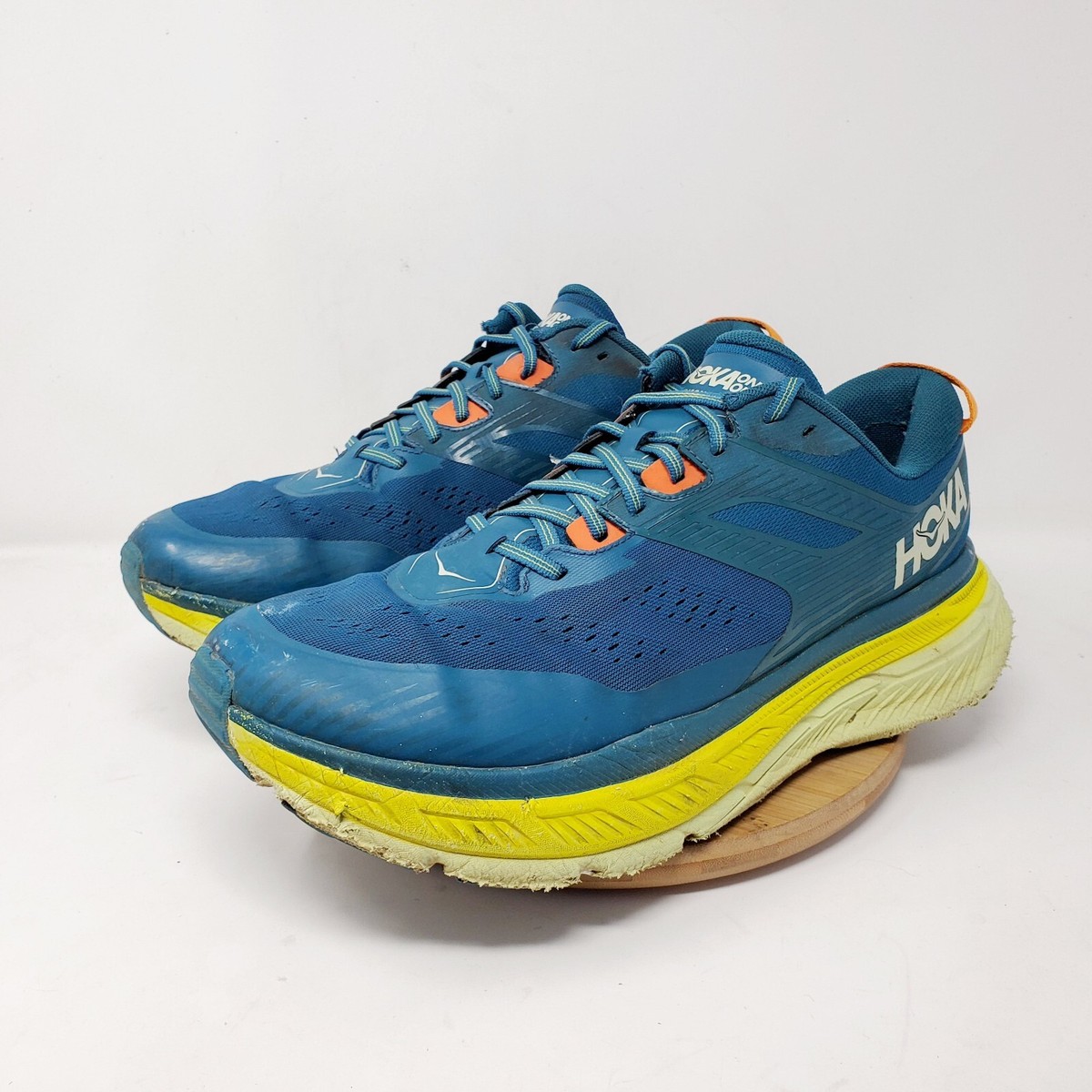 Hoka One One Stinson ATR 6 Mens 13 Running Shoes Blue Coral