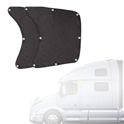 2pcs Truck Side Window  Shade Semi-Truck Heat and   Window S6T4