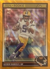 2024 Score #302 Jayden Daniels Lava ROOKIE CARD