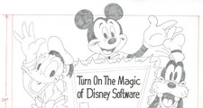 Dibujo conceptual original de Mike Royer Disney-Mickey/Donald/Goofy