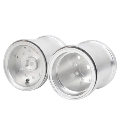 Aluminum Rear Beadlock Wheels for Tamiya King Yellow 6x6 Konghead CW01 WR-02 Car