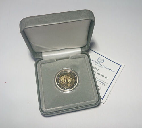 2 Euro Sondermünze Zypern 2012 BARGELD  PP / Proof im Etui - Bild 1 von 1