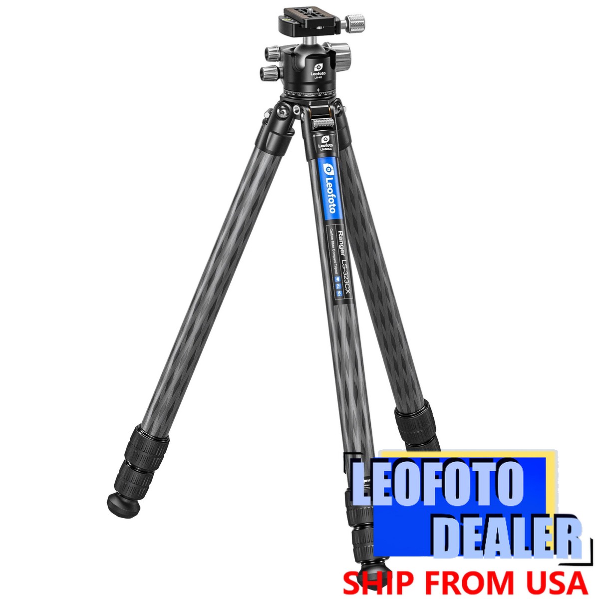 Leofoto LS-323C X Version Ranger Series Tripod+LH-40 Ballhead Set
